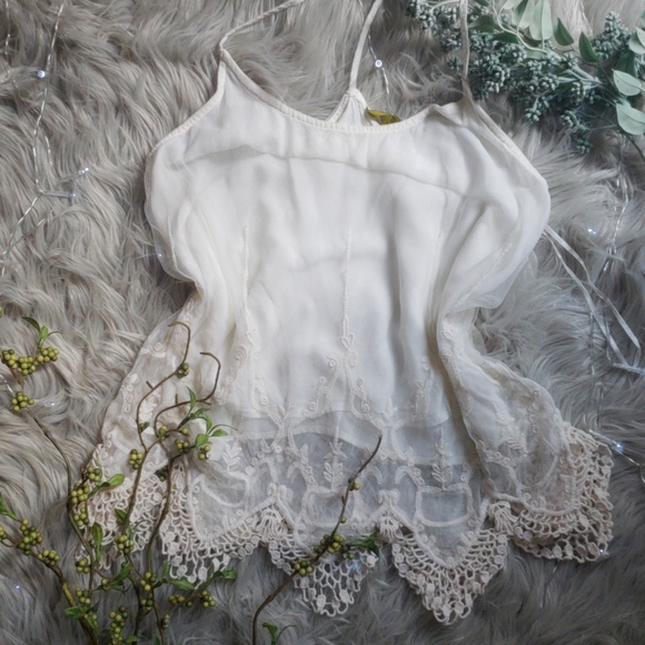 Franann with an attitude Tops - Botique Crocheted Crop Top